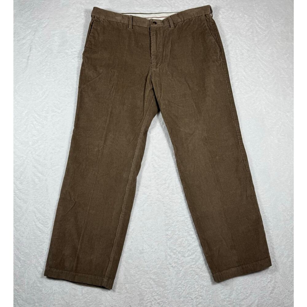 NWT Haggar Corduroy Classic Fit Brown Men's 40X30 Pants Comfort Waist W2W